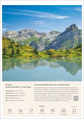 Wanderlust Wochen-Kulturkalender 2027 - 53 Touren von der Küste bis zu den Alpen