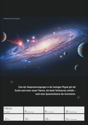 Stephen Hawking - Universum Wochenplaner 2027 - 53 faszinierende Bilder und Zitate