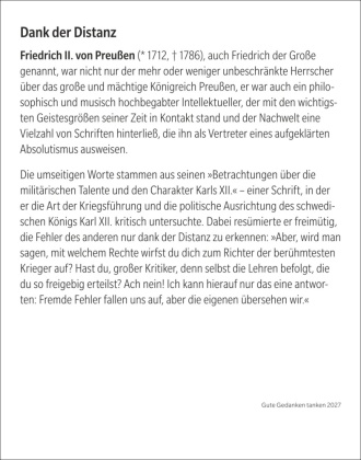 Gute Gedanken tanken Tagesabreißkalender 2027 - Denkanstöße für das ganze Jahr