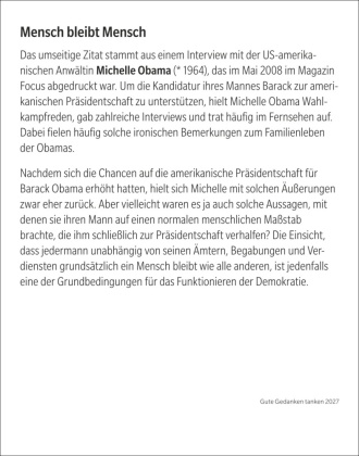 Gute Gedanken tanken Tagesabreißkalender 2027 - Denkanstöße für das ganze Jahr