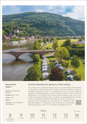 Campinglust Wochen-Kulturkalender 2027 - 53 unvergessliche Touren
