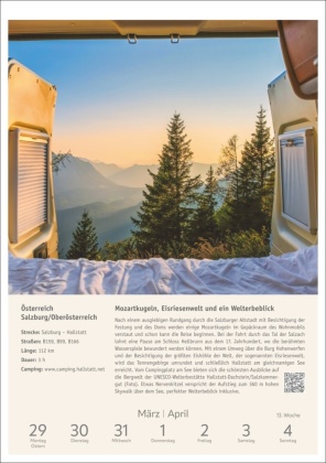 Campinglust Wochen-Kulturkalender 2027 - 53 unvergessliche Touren
