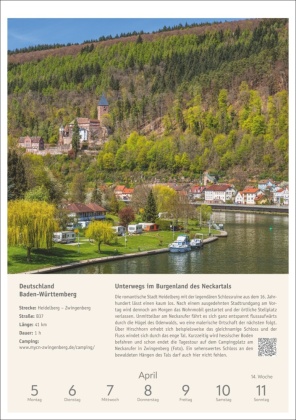 Campinglust Wochen-Kulturkalender 2027 - 53 unvergessliche Touren
