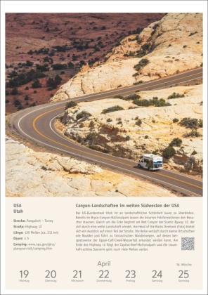 Campinglust Wochen-Kulturkalender 2027 - 53 unvergessliche Touren