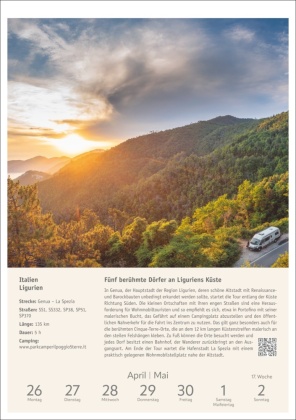 Campinglust Wochen-Kulturkalender 2027 - 53 unvergessliche Touren