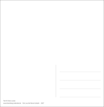 Clara Louise: Dort, wo die Sterne funkeln Premium-Postkartenkalender 2027 - 53 Postkarten mit poetischen Gedanken