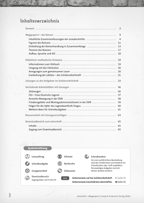 Weggesperrt - Grit Poppe - Lehrerheft (BaWü 2027)