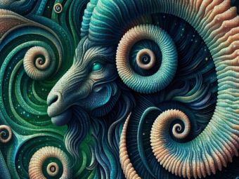 CALVENDO Puzzle Widder im Spiralsturm | 1000 Teile Lege-Größe 64x48cm Foto-Puzzle für glückliche Stunden
