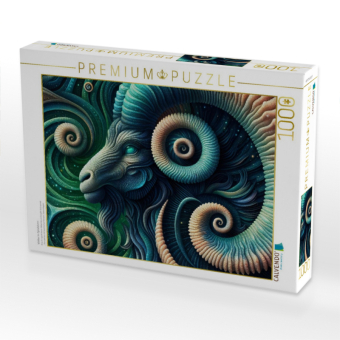 CALVENDO Puzzle Widder im Spiralsturm | 1000 Teile Lege-Größe 64x48cm Foto-Puzzle für glückliche Stunden