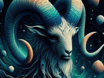 CALVENDO Puzzle Steinbock im Spiralpanzer | 1000 Teile Lege-Größe 64x48cm Foto-Puzzle für glückliche Stunden