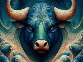 CALVENDO Puzzle Sternzeichen Stier der Elemente | 1000 Teile Lege-Größe 64x48cm Foto-Puzzle für glückliche Stunden