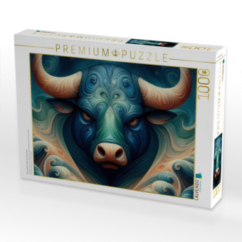 CALVENDO Puzzle Sternzeichen Stier der Elemente | 1000 Teile Lege-Größe 64x48cm Foto-Puzzle für glückliche Stunden