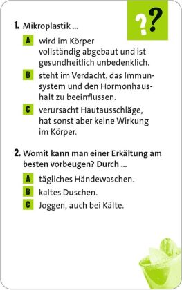 Allgemeinwissen Gesundheit & Ernährung