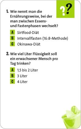 Allgemeinwissen Gesundheit & Ernährung