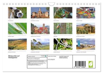 Blickpunkte auf Madagaskar (Wandkalender 2027 DIN A4 quer), CALVENDO Monatskalender