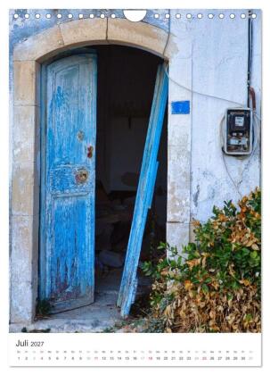 Kreta, deine Türen (Wandkalender 2027 DIN A4 hoch), CALVENDO Monatskalender