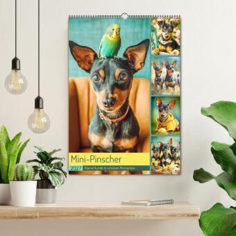 Mini-Pinscher. Kleine Hunde in schönen Momenten (Wandkalender 2027 DIN A2 hoch), CALVENDO Monatskalender
