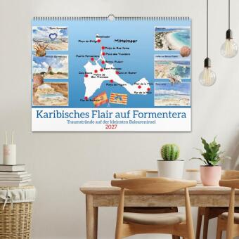 Karibisches Flair auf Formentera (Wandkalender 2027 DIN A2 quer), CALVENDO Monatskalender