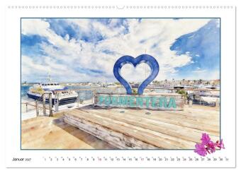 Karibisches Flair auf Formentera (Wandkalender 2027 DIN A2 quer), CALVENDO Monatskalender