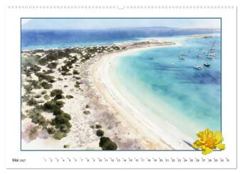 Karibisches Flair auf Formentera (Wandkalender 2027 DIN A2 quer), CALVENDO Monatskalender