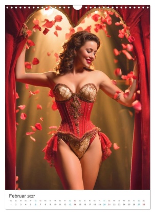 The Art of Burlesque (Wandkalender 2027 DIN A3 hoch), CALVENDO Monatskalender