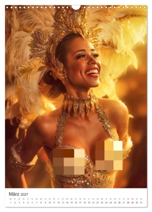 The Art of Burlesque (Wandkalender 2027 DIN A3 hoch), CALVENDO Monatskalender