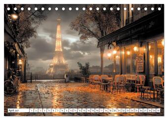 Bonjour, Kaffee! Bonjour, Paris! (Tischkalender 2027 DIN A5 quer), CALVENDO Monatskalender