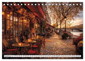 Bonjour, Kaffee! Bonjour, Paris! (Tischkalender 2027 DIN A5 quer), CALVENDO Monatskalender