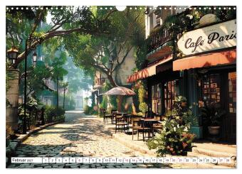 Bonjour, Kaffee! Bonjour, Paris! (Wandkalender 2027 DIN A3 quer), CALVENDO Monatskalender