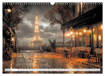 Bonjour, Kaffee! Bonjour, Paris! (Wandkalender 2027 DIN A3 quer), CALVENDO Monatskalender