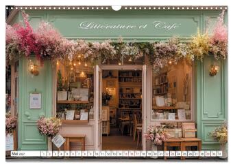 Bonjour, Kaffee! Bonjour, Paris! (Wandkalender 2027 DIN A3 quer), CALVENDO Monatskalender