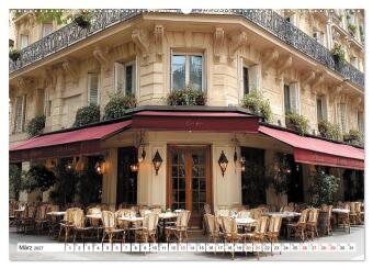 Bonjour, Kaffee! Bonjour, Paris! (Wandkalender 2027 DIN A2 quer), CALVENDO Monatskalender