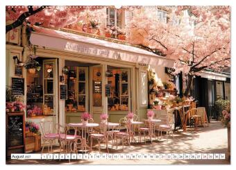 Bonjour, Kaffee! Bonjour, Paris! (Wandkalender 2027 DIN A2 quer), CALVENDO Monatskalender