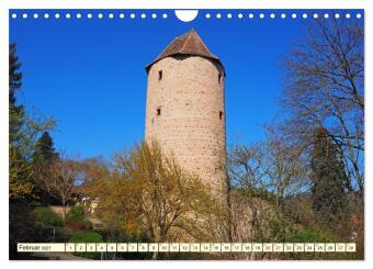Weinheim im Herzen der Bergstraße (Wandkalender 2027 DIN A4 quer), CALVENDO Monatskalender