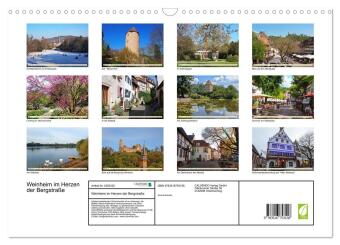 Weinheim im Herzen der Bergstraße (Wandkalender 2027 DIN A3 quer), CALVENDO Monatskalender
