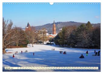Weinheim im Herzen der Bergstraße (Wandkalender 2027 DIN A3 quer), CALVENDO Monatskalender
