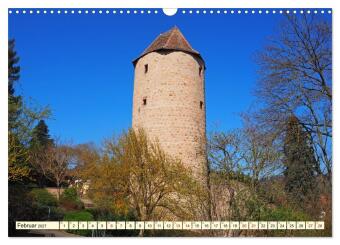 Weinheim im Herzen der Bergstraße (Wandkalender 2027 DIN A3 quer), CALVENDO Monatskalender