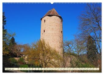 Weinheim im Herzen der Bergstraße (Wandkalender 2027 DIN A2 quer), CALVENDO Monatskalender