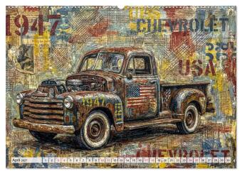 Patina und PS (Wandkalender 2027 DIN A2 quer), CALVENDO Monatskalender