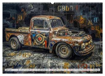 Patina und PS (Wandkalender 2027 DIN A2 quer), CALVENDO Monatskalender