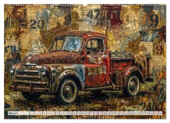 Patina und PS (hochwertiger Premium Wandkalender 2027 DIN A2 quer), Kunstdruck in Hochglanz