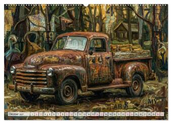 Patina und PS (hochwertiger Premium Wandkalender 2027 DIN A2 quer), Kunstdruck in Hochglanz