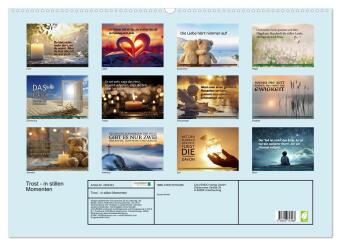Trost - in stillen Momenten (Wandkalender 2027 DIN A2 quer), CALVENDO Monatskalender
