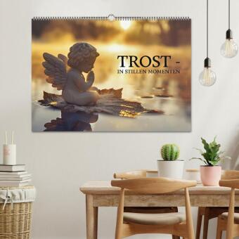 Trost - in stillen Momenten (Wandkalender 2027 DIN A2 quer), CALVENDO Monatskalender