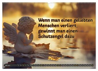 Trost - in stillen Momenten (Wandkalender 2027 DIN A2 quer), CALVENDO Monatskalender