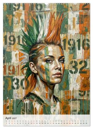 Punk 76 (hochwertiger Premium Wandkalender 2027 DIN A2 hoch), Kunstdruck in Hochglanz