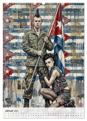Punk 76 (Wandkalender 2027 DIN A2 hoch), CALVENDO Monatskalender