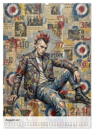 Punk 76 (Wandkalender 2027 DIN A2 hoch), CALVENDO Monatskalender