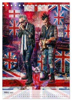 Punk 76 (Tischkalender 2027 DIN A5 hoch), CALVENDO Monatskalender