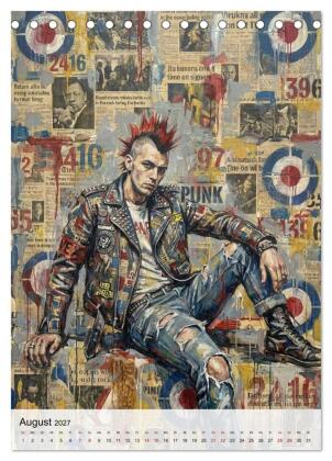Punk 76 (Tischkalender 2027 DIN A5 hoch), CALVENDO Monatskalender